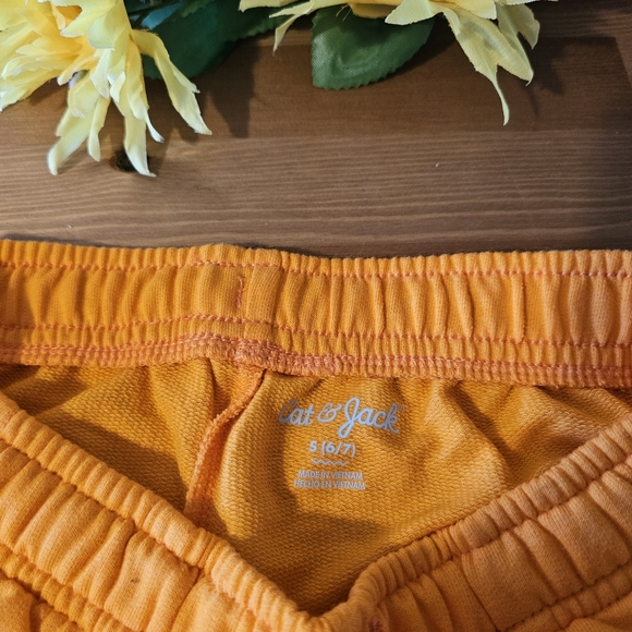 Cat & Jack - Boys' Pull-On 'At the Knee' Knit Shorts Size S Orange - Picture 9 of 10